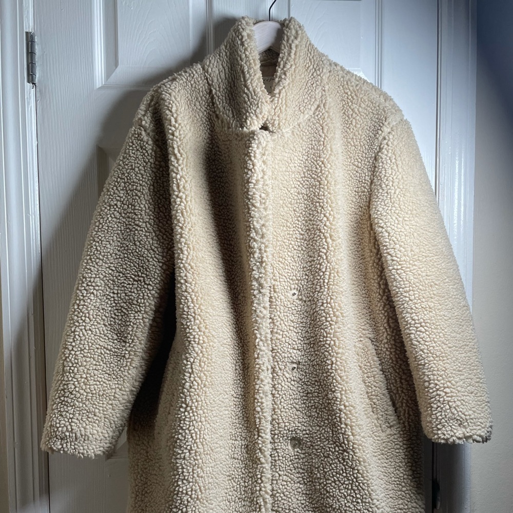 Cozy Teddy Warm Jacket (Cream)